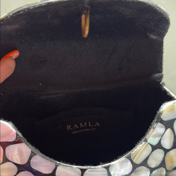 Elegant Mother of Pearl Mosaic Clutch